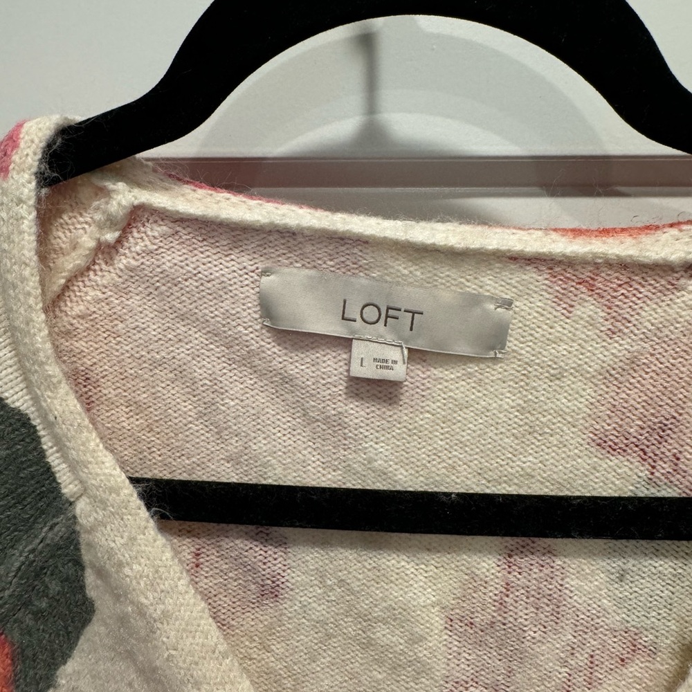 Loft Flower Patterned Sweater - Picture 2 of 4